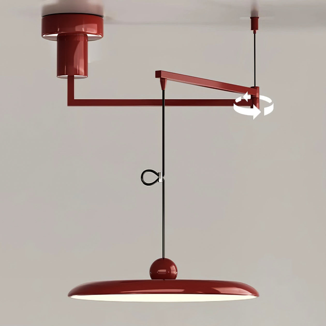 Industrial Style Pendant Lamp – Dimmable LED Adjustable Arm