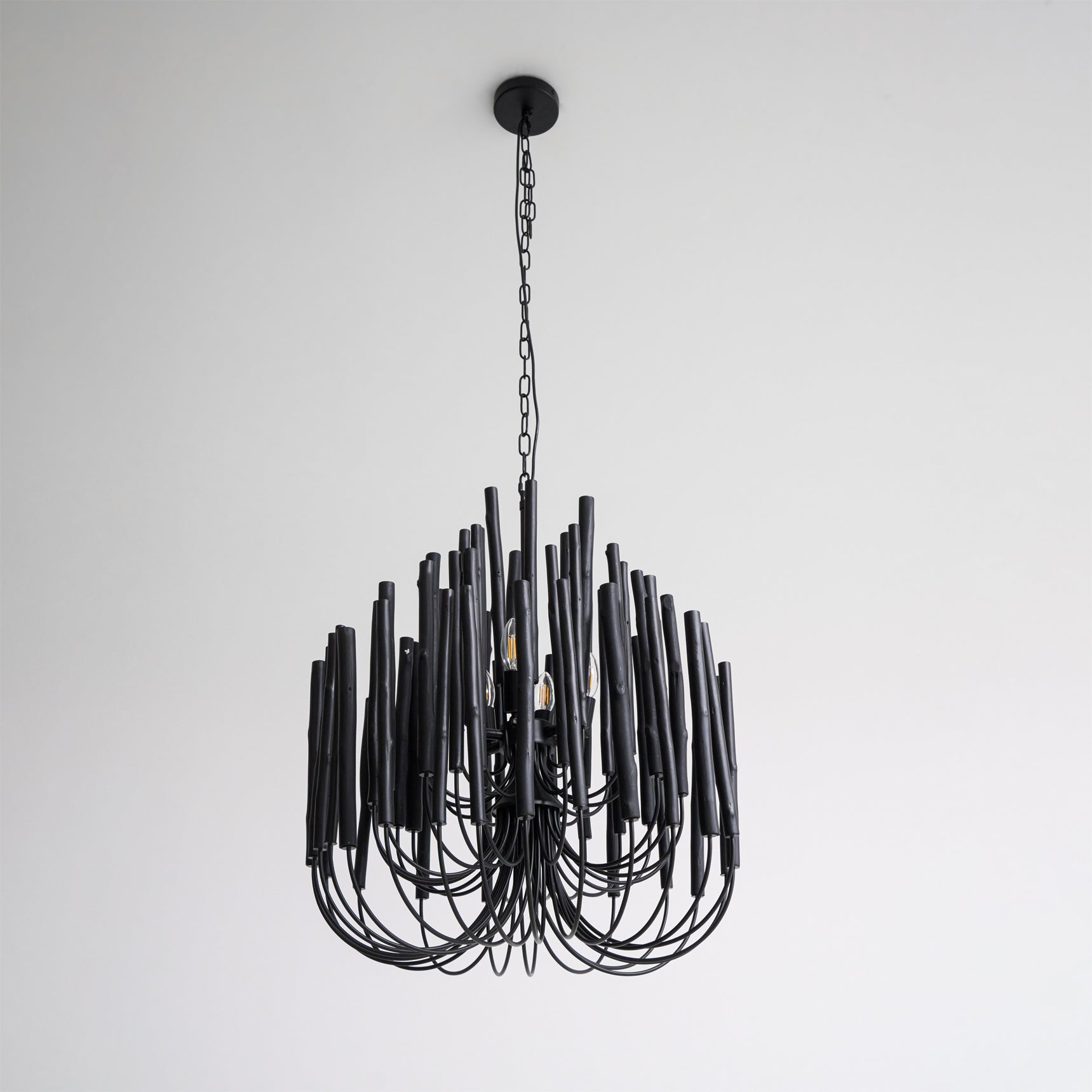 Multi-Stick Ceiling Chandelier – Cluster Pendant Light