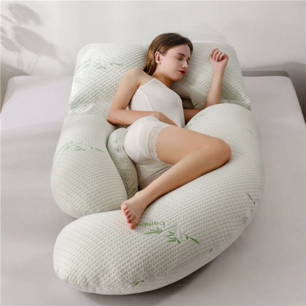 U-Shaped Full-Body Support Pregnancy Pillow