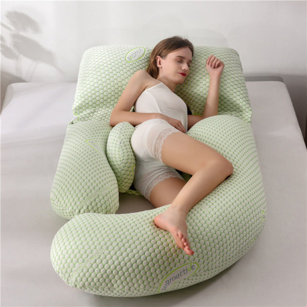 U-Shaped Full-Body Support Pregnancy Pillow