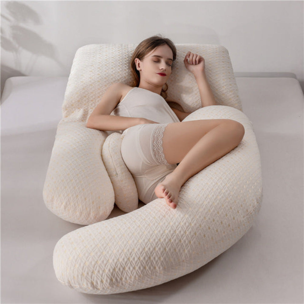 U-Shaped Full-Body Support Pregnancy Pillow