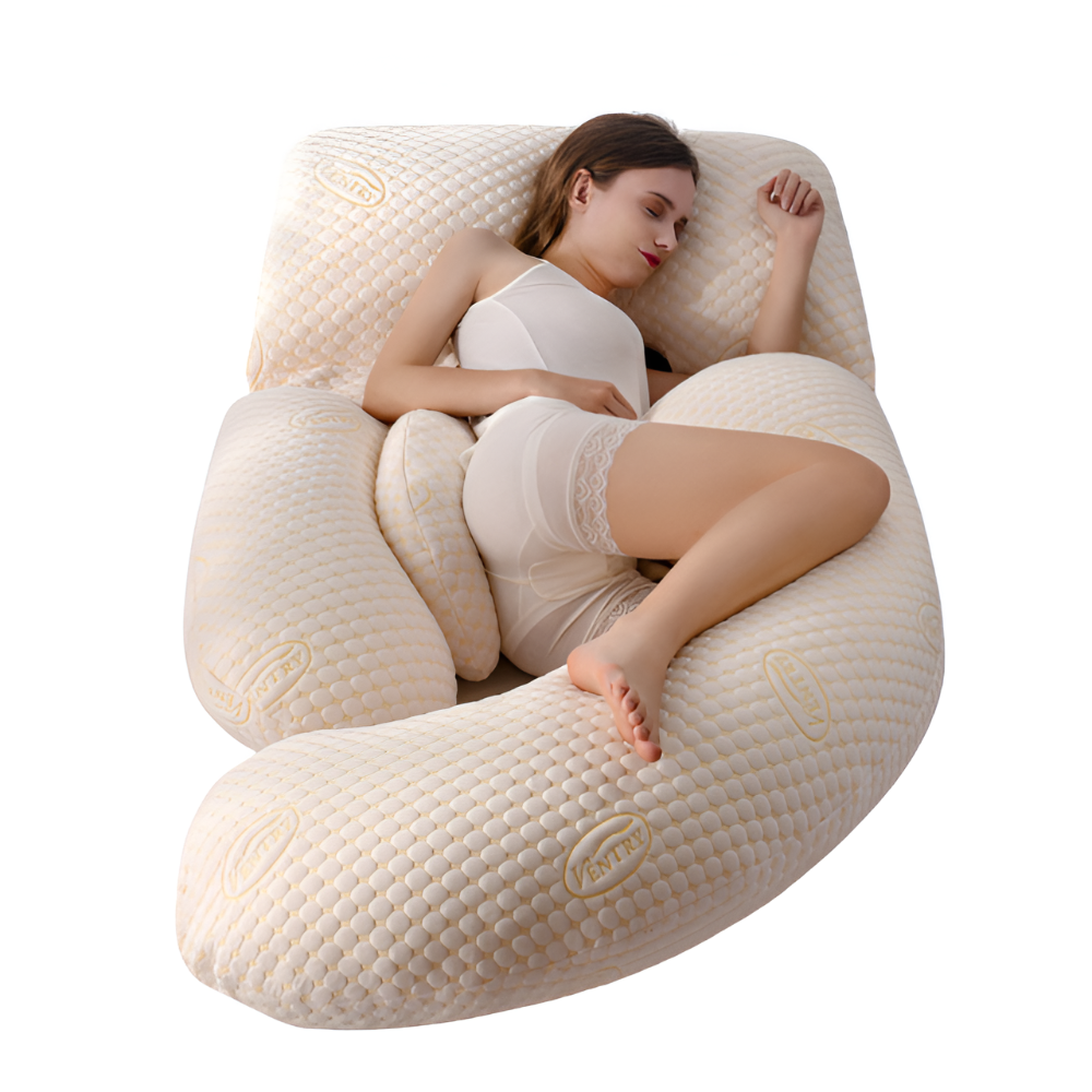 U-Shaped Full-Body Support Pregnancy Pillow