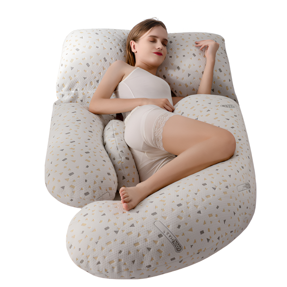U-Shaped Full-Body Support Pregnancy Pillow