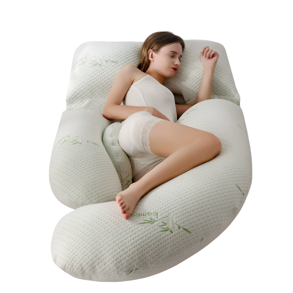 U-Shaped Full-Body Support Pregnancy Pillow