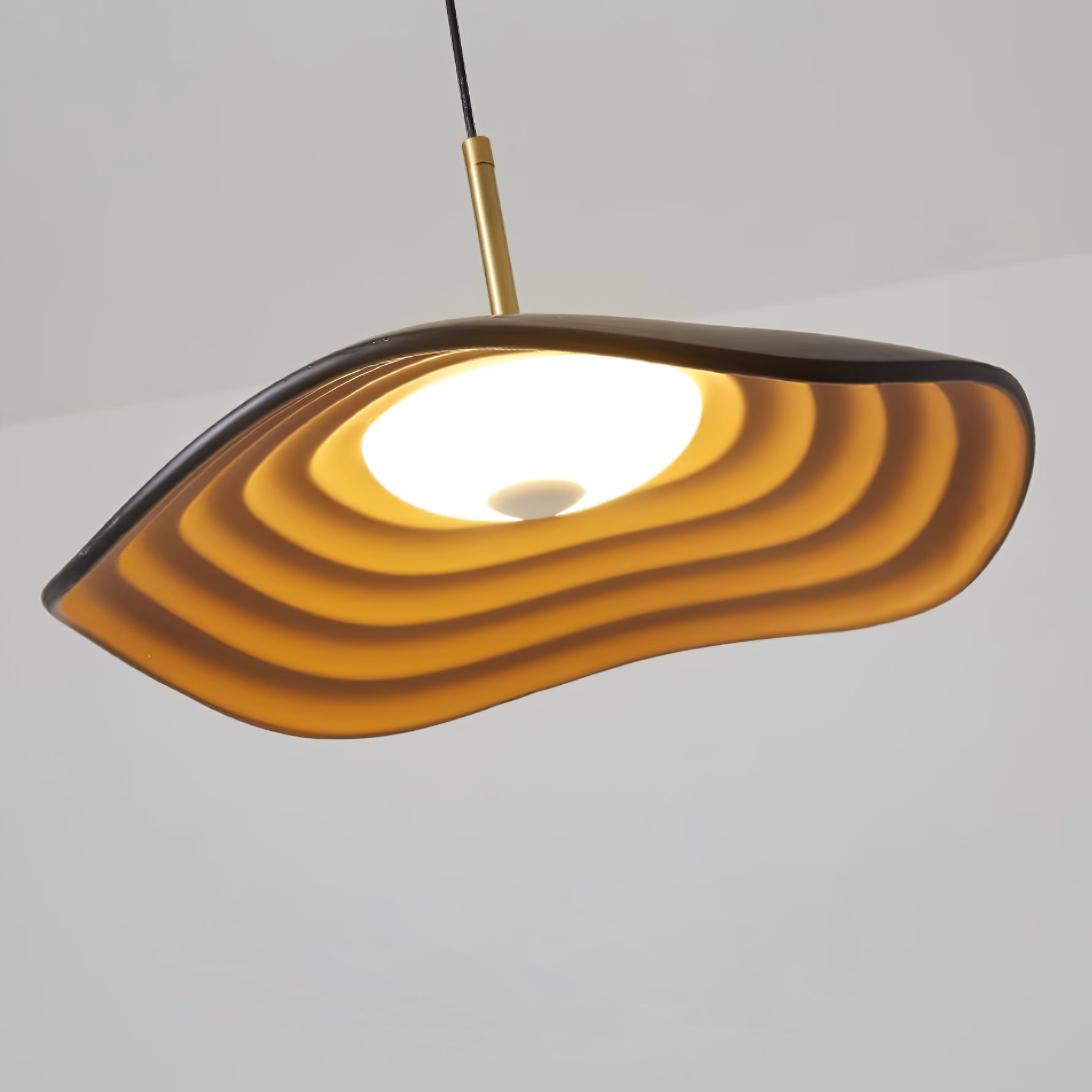 Sleek Resin Pendant Light – Sloped Ceiling Light Fixture