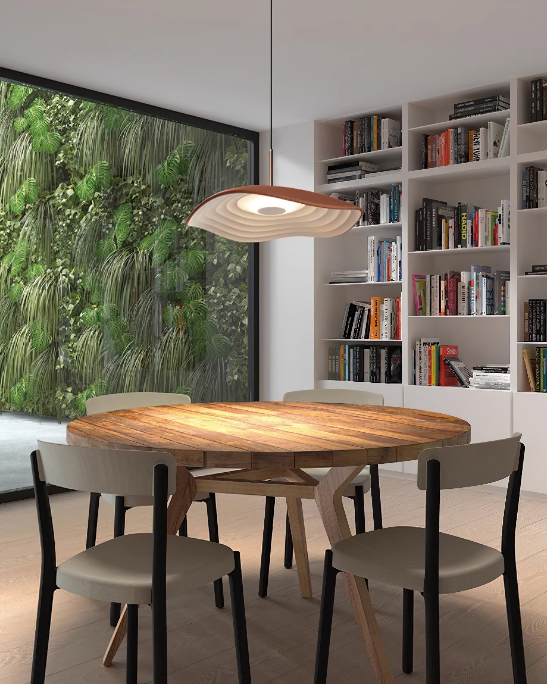 Sleek Resin Pendant Light – Sloped Ceiling Light Fixture