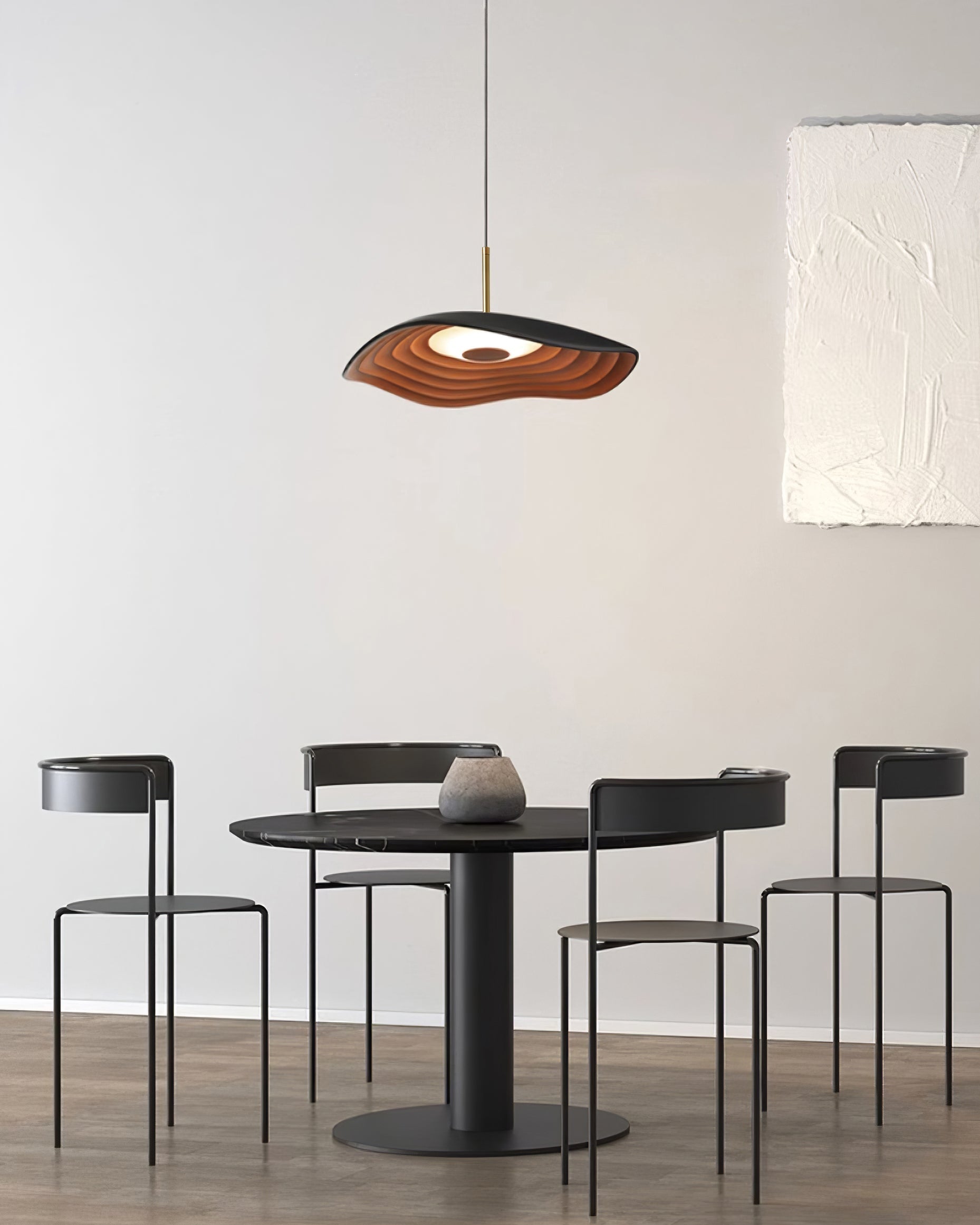 Sleek Resin Pendant Light – Sloped Ceiling Light Fixture