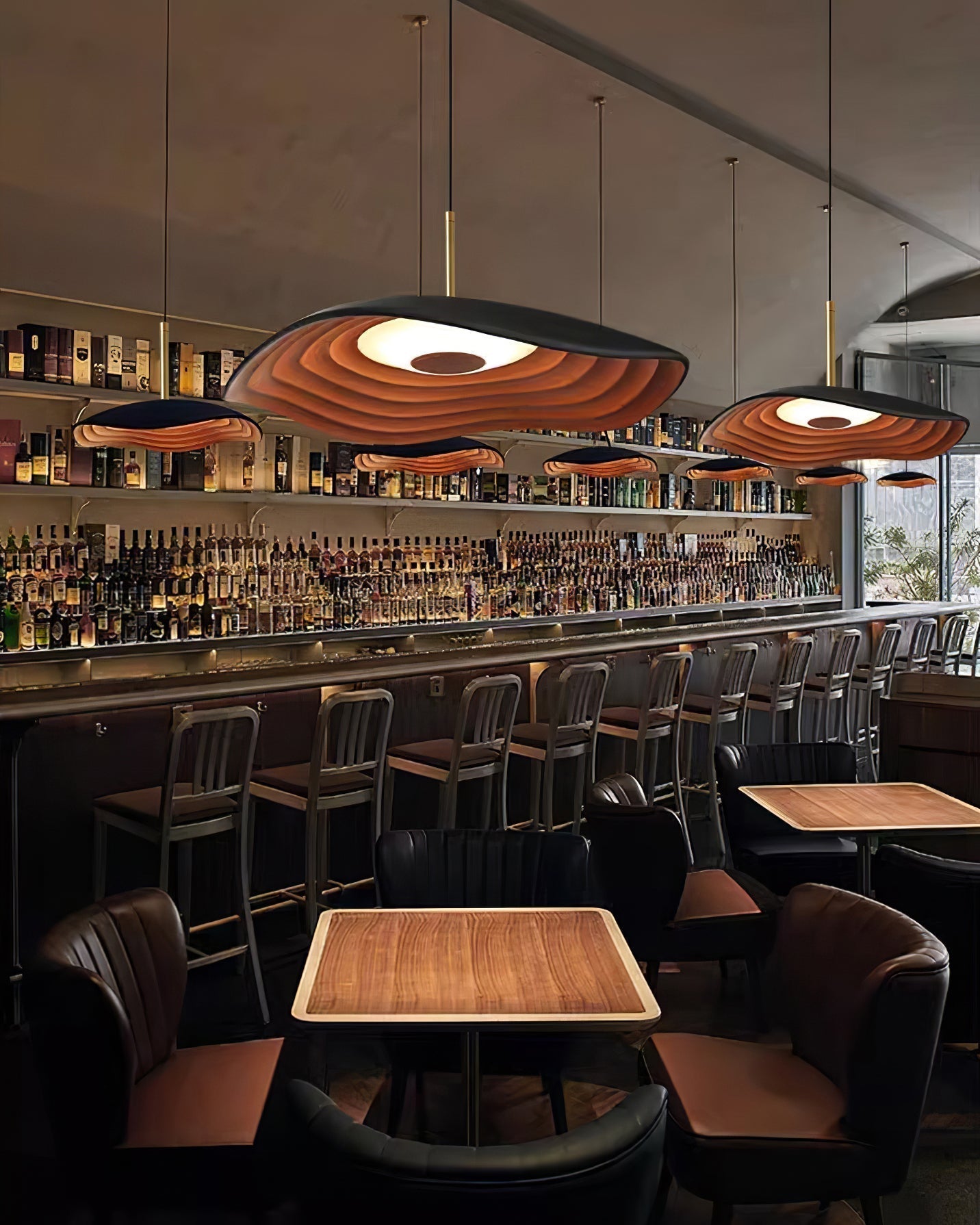 Sleek Resin Pendant Light – Sloped Ceiling Light Fixture