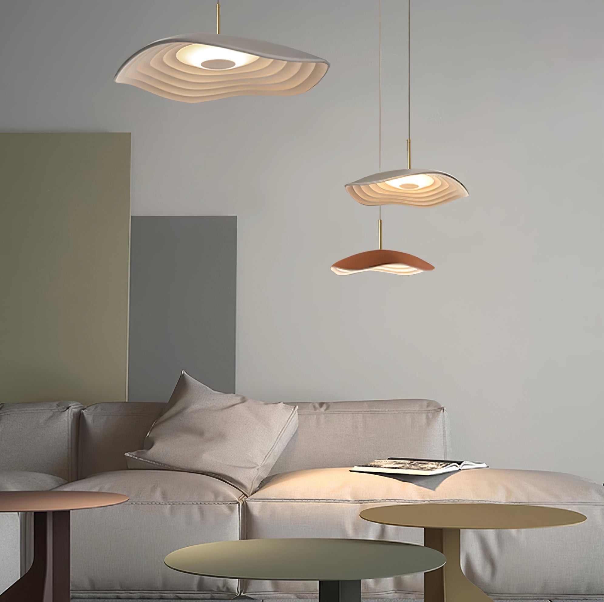 Sleek Resin Pendant Light – Sloped Ceiling Light Fixture