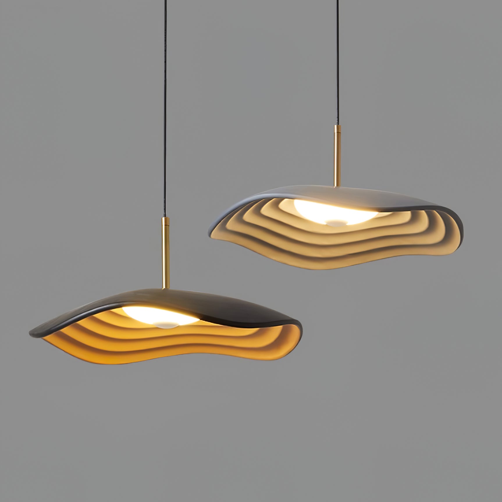 Sleek Resin Pendant Light – Sloped Ceiling Light Fixture