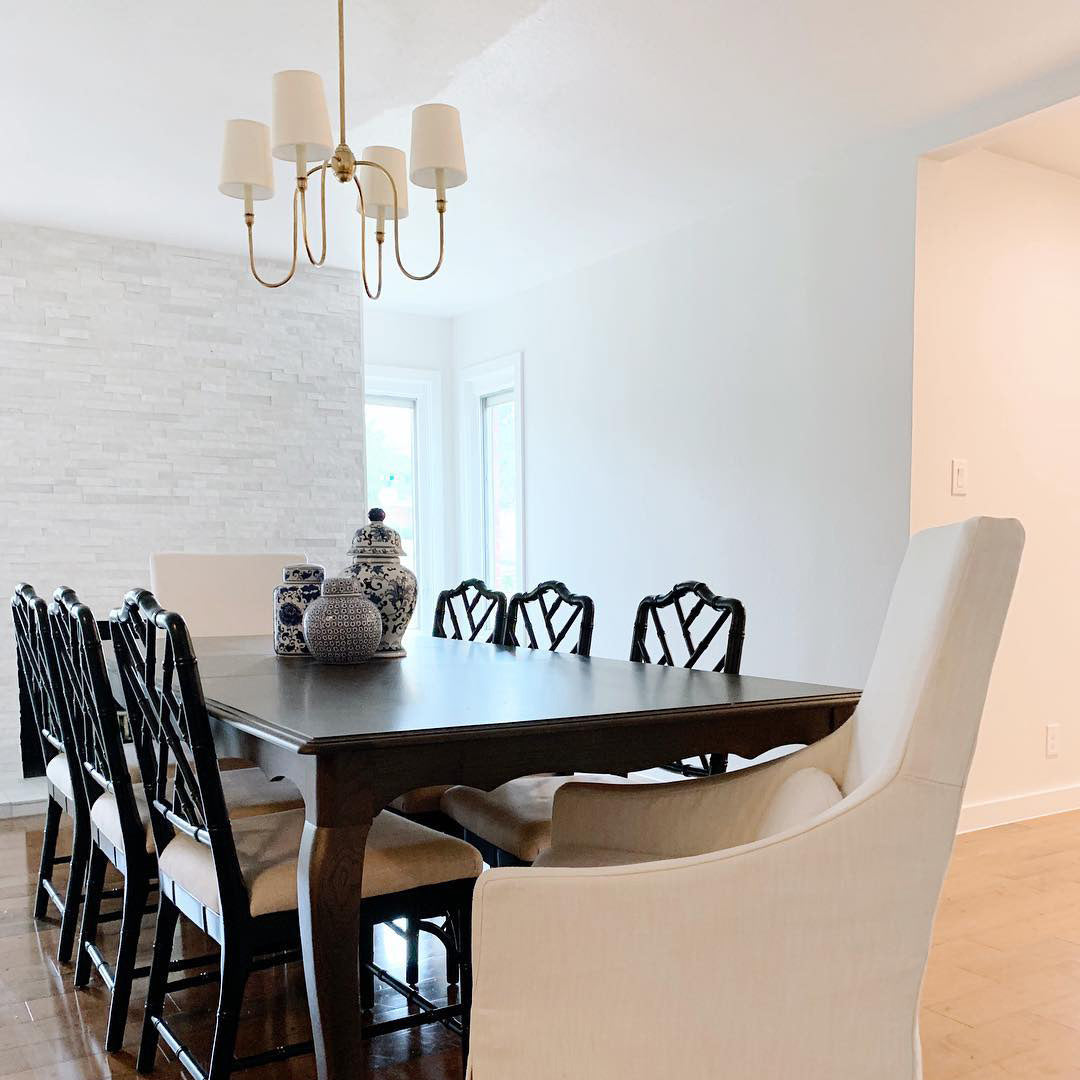 Rod Iron Chandelier with Fabric Shade – Traditional Pendant Lamp