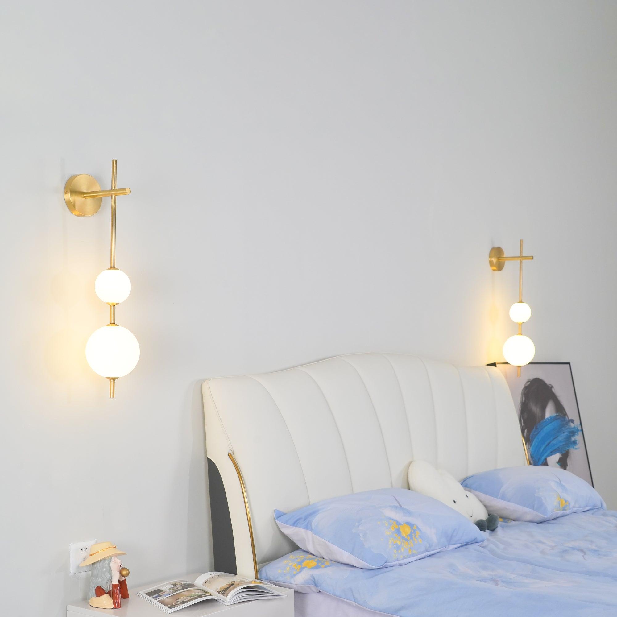 Globe-Shaped Vertical Wall Sconce | Wall-Mounted