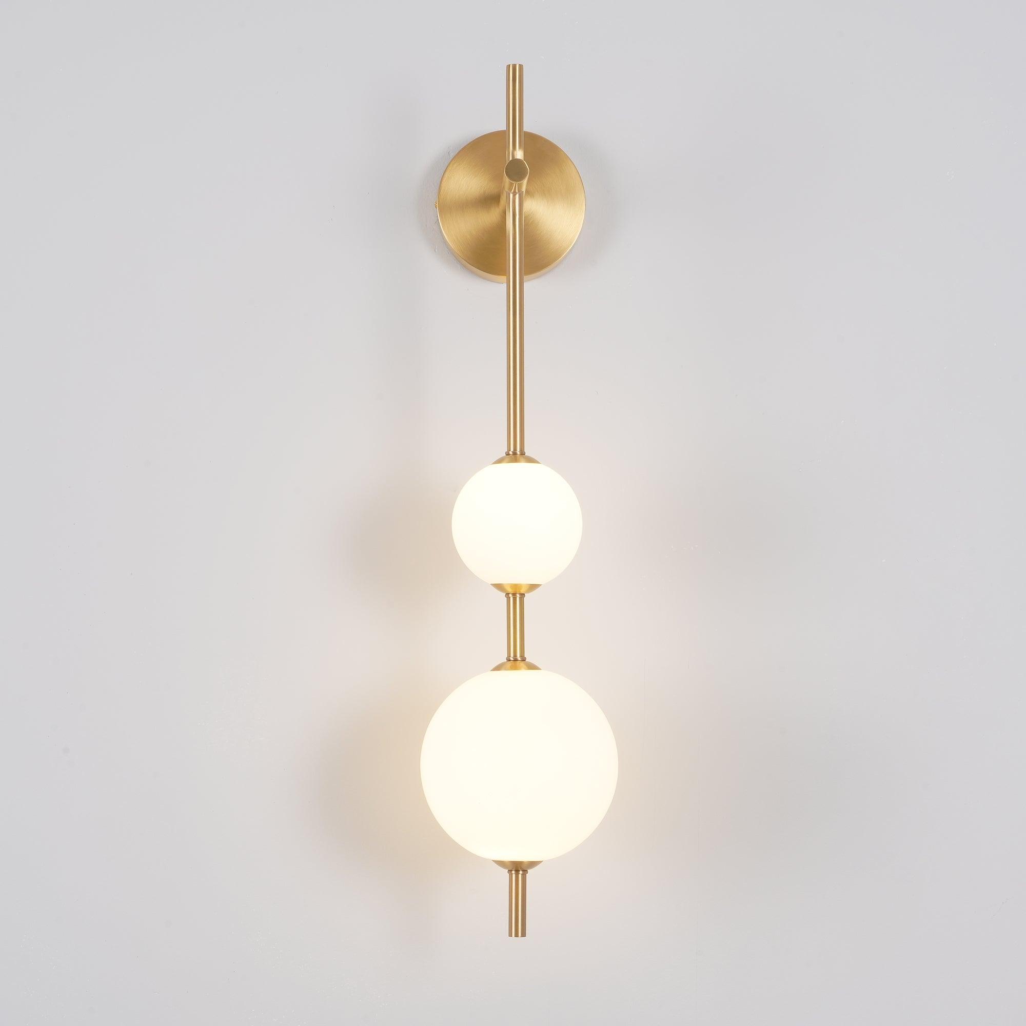 Globe-Shaped Vertical Wall Sconce | Wall-Mounted