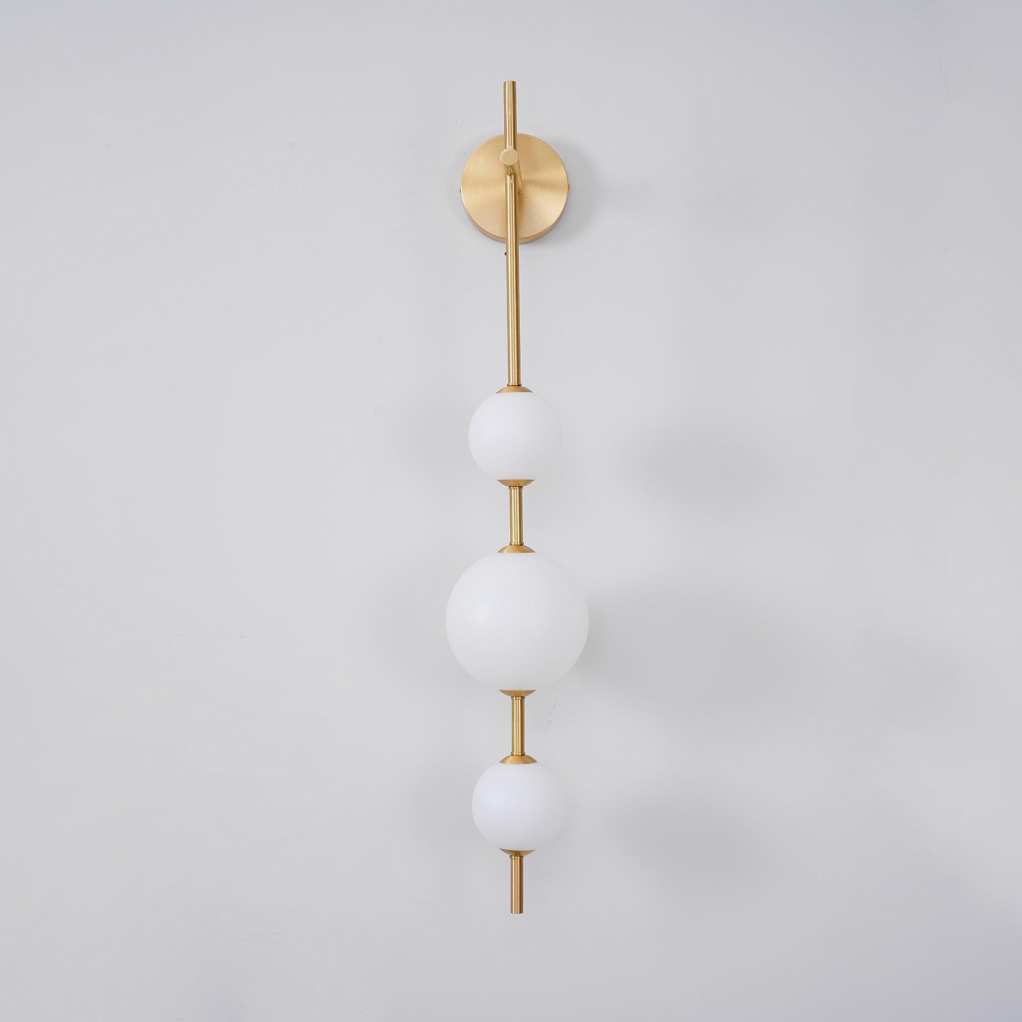 Globe-Shaped Vertical Wall Sconce | Wall-Mounted