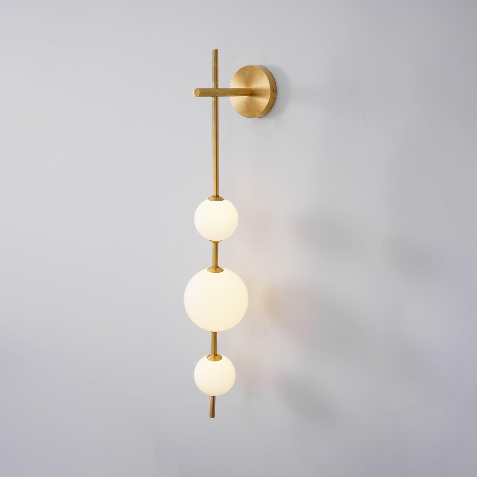 Globe-Shaped Vertical Wall Sconce | Wall-Mounted