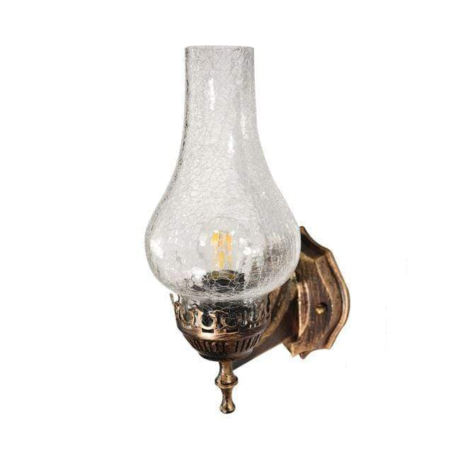 Rustic Antique Oil Wall Lamp – Classic Vintage Style Wall Fixture