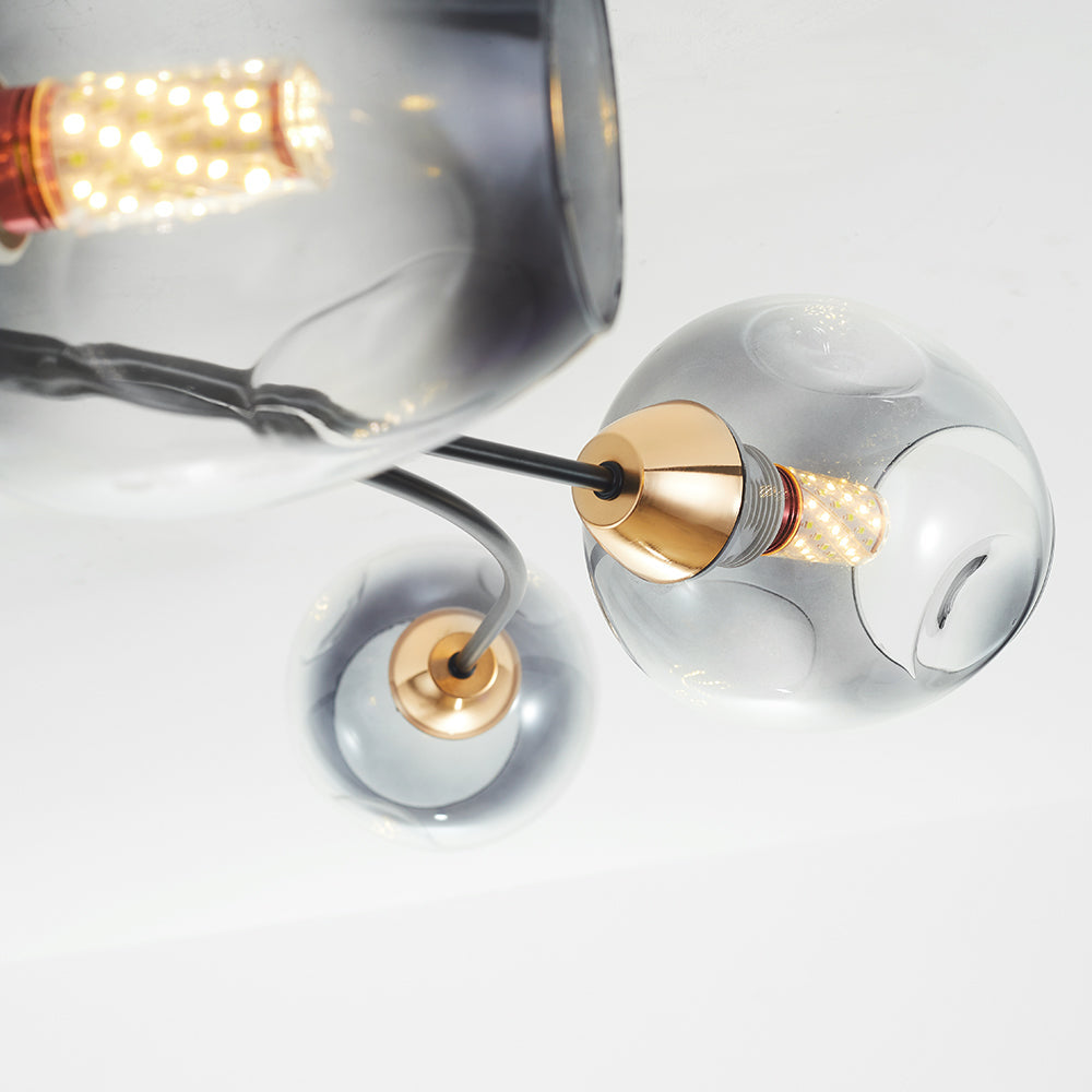 Stylish Glass Ceiling Fixture – Flush Mount Ceiling Light