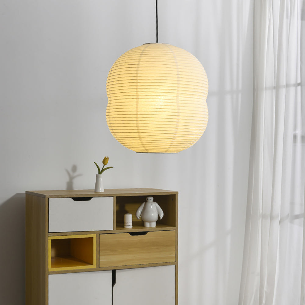 Washi Paper Hanging Lamp | Japanese-Style Mini Pendant