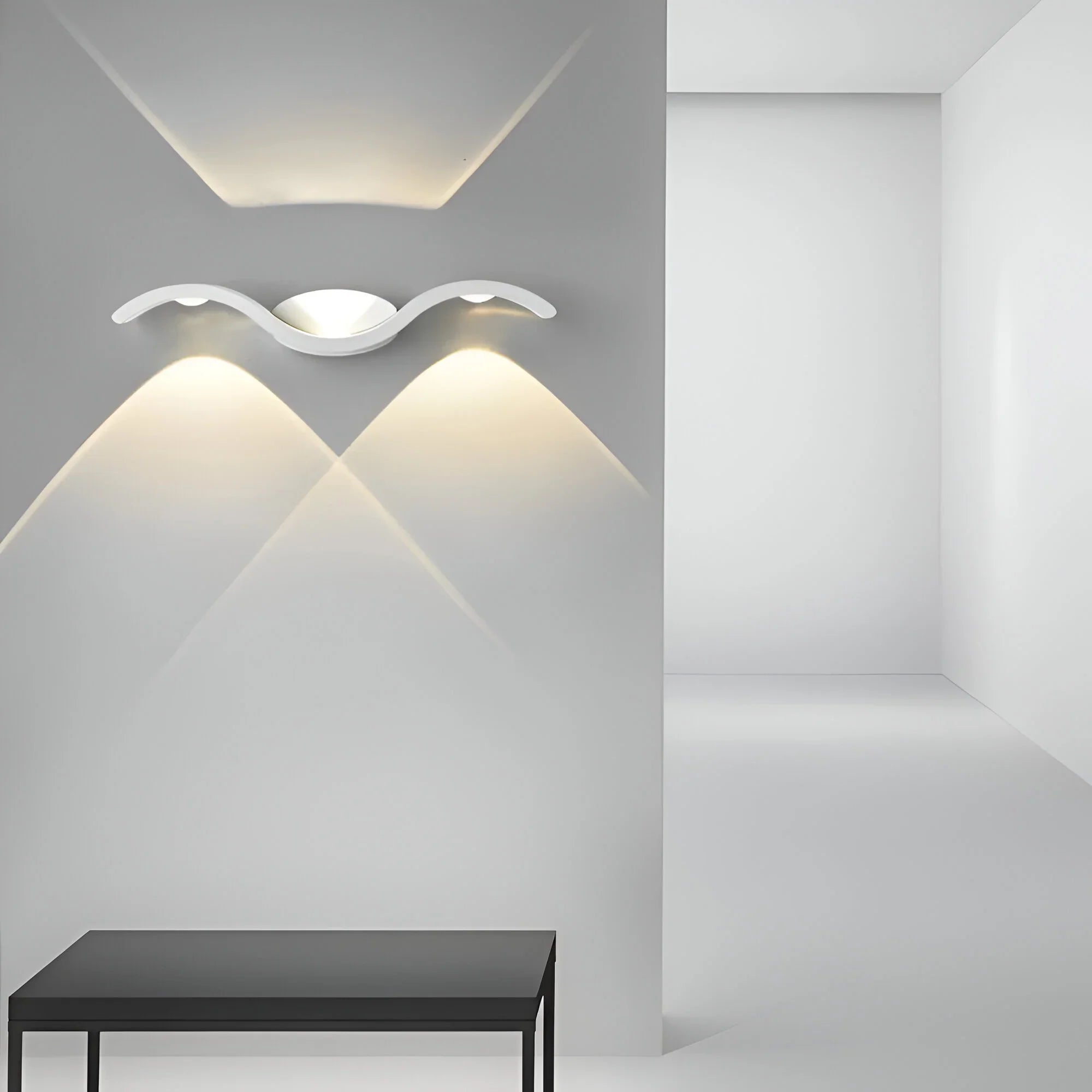 9W Wave-Shape Nordic LED Wall Light | Up & Down lighting