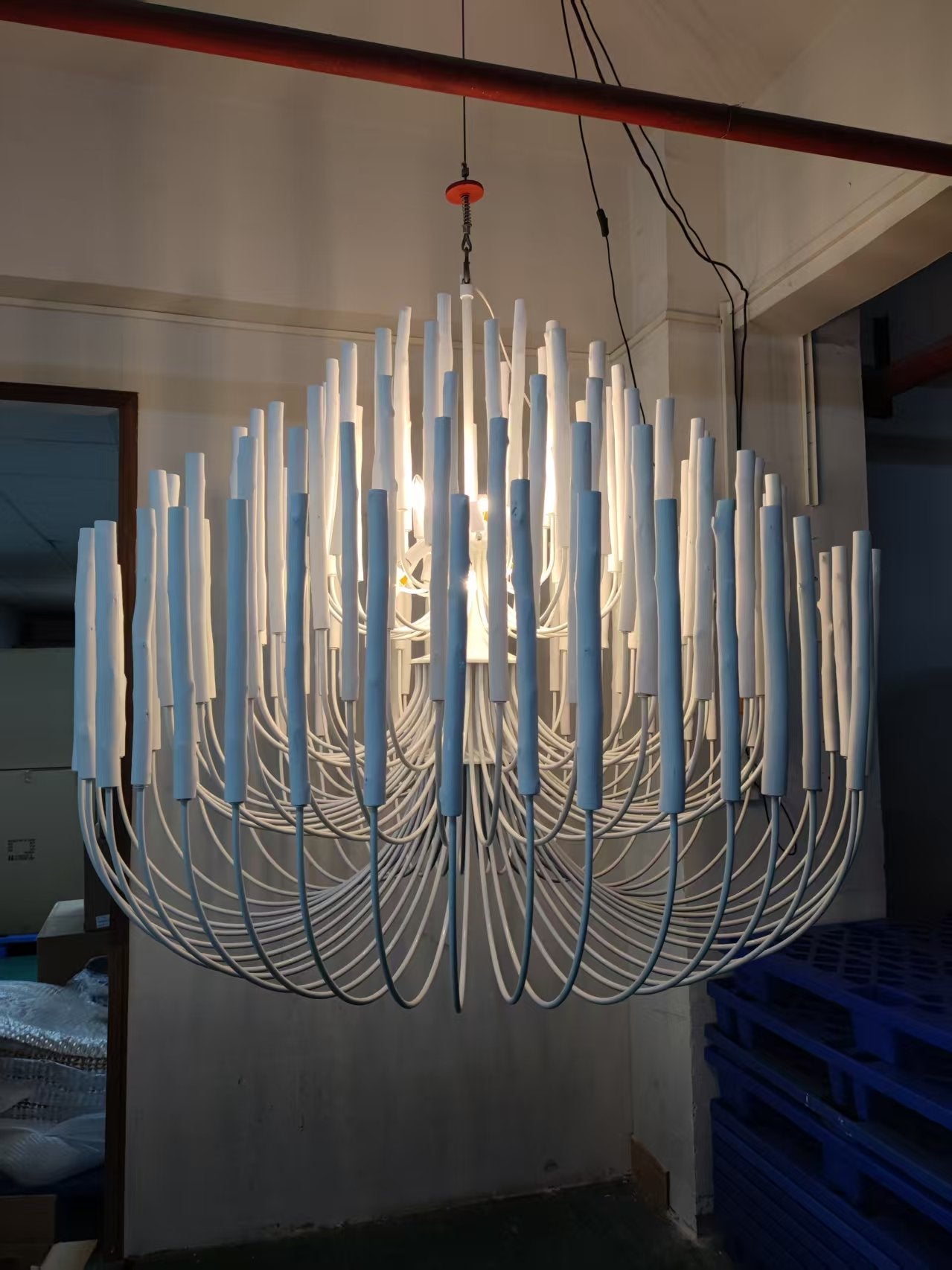 Multi-Stick Ceiling Chandelier – Cluster Pendant Light