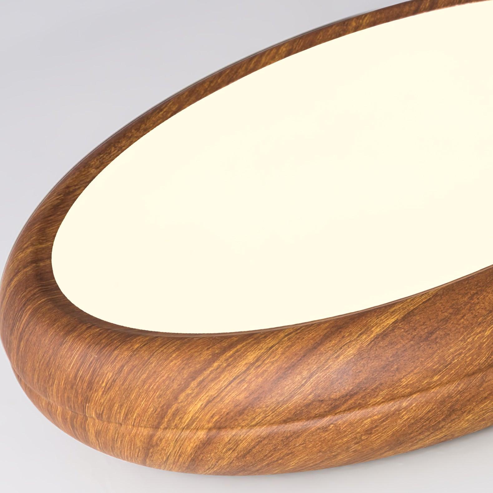 Mid-Century Round Ceiling Light | Wood Design Ceiling Lamp