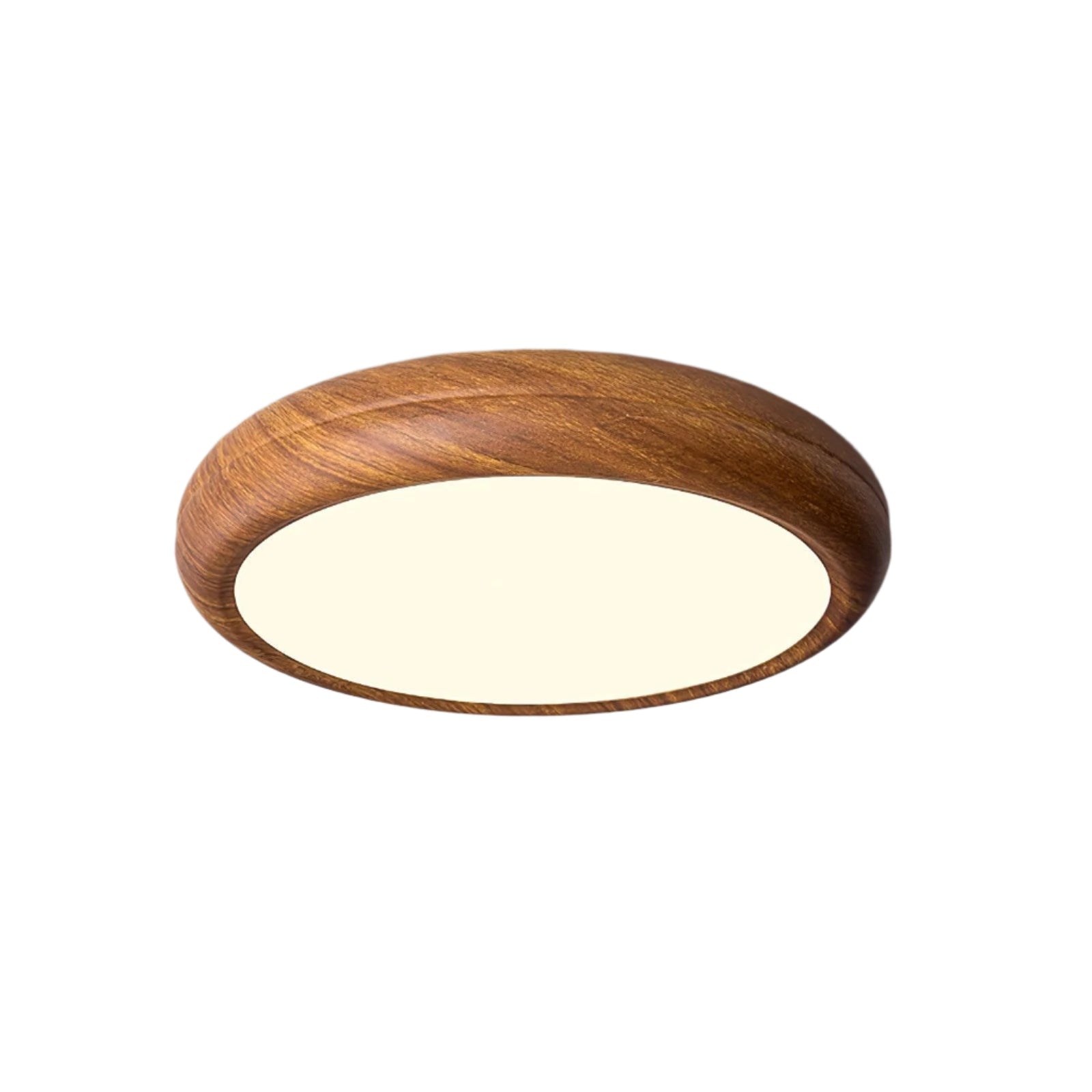 Mid-Century Round Ceiling Light | Wood Design Ceiling Lamp