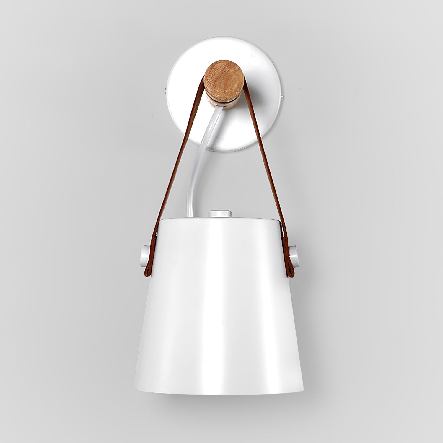 Wooden Cone Wall Sconce | Natural Wood Finish | Bedroom & Living Room
