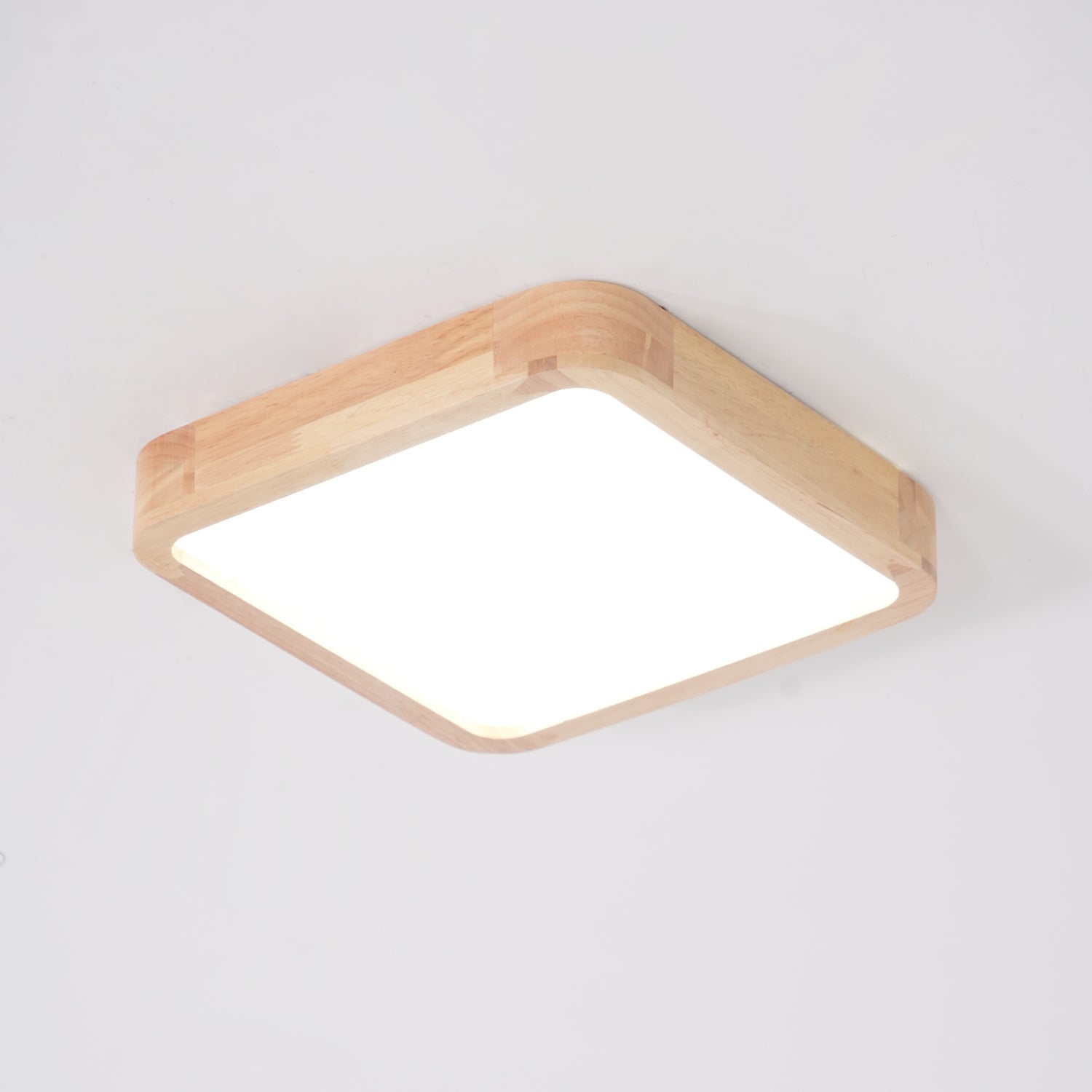 Scandinavian Wooden Ceiling Lamp - Geometric Design Home Lighting