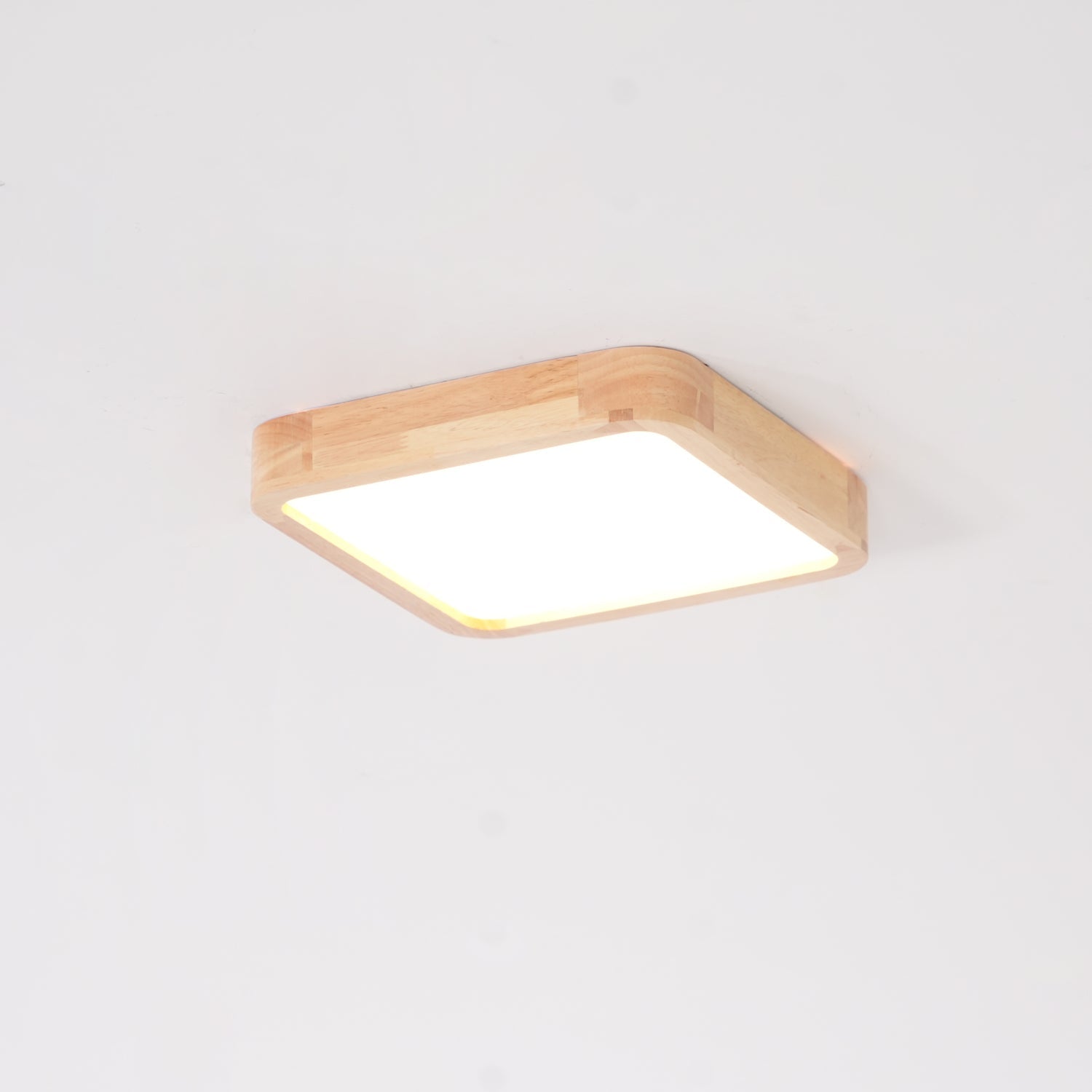 Scandinavian Wooden Ceiling Lamp - Geometric Design Home Lighting