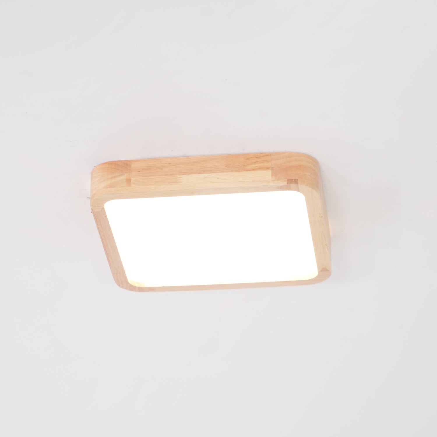 Scandinavian Wooden Ceiling Lamp - Geometric Design Home Lighting