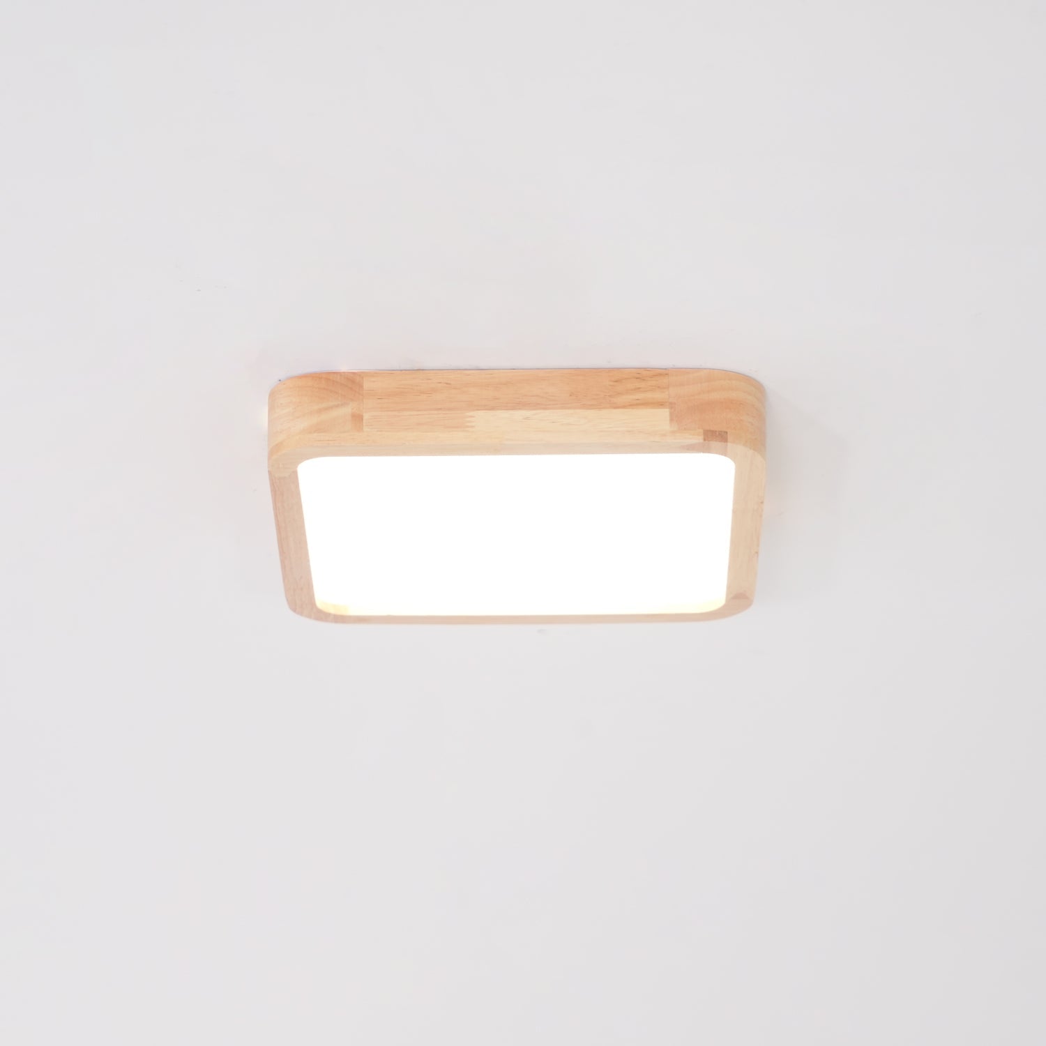 Scandinavian Wooden Ceiling Lamp - Geometric Design Home Lighting