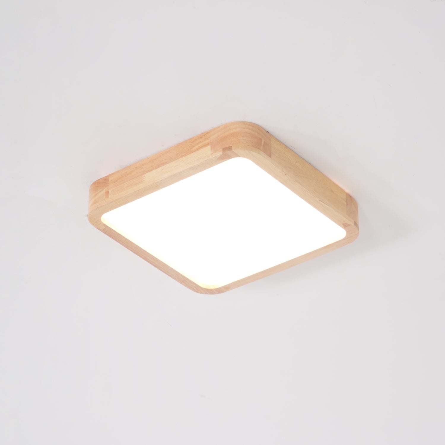 Scandinavian Wooden Ceiling Lamp - Geometric Design Home Lighting