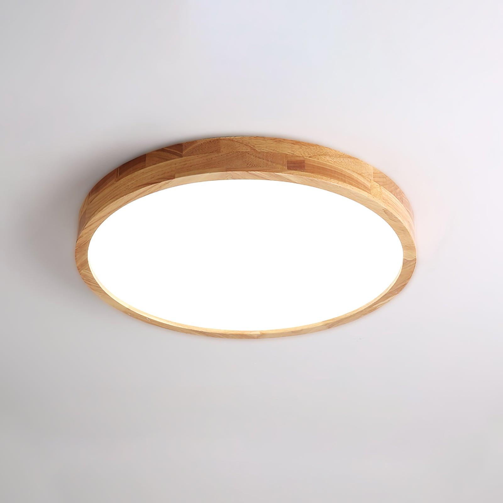 Scandinavian Wooden Ceiling Lamp - Geometric Design Home Lighting