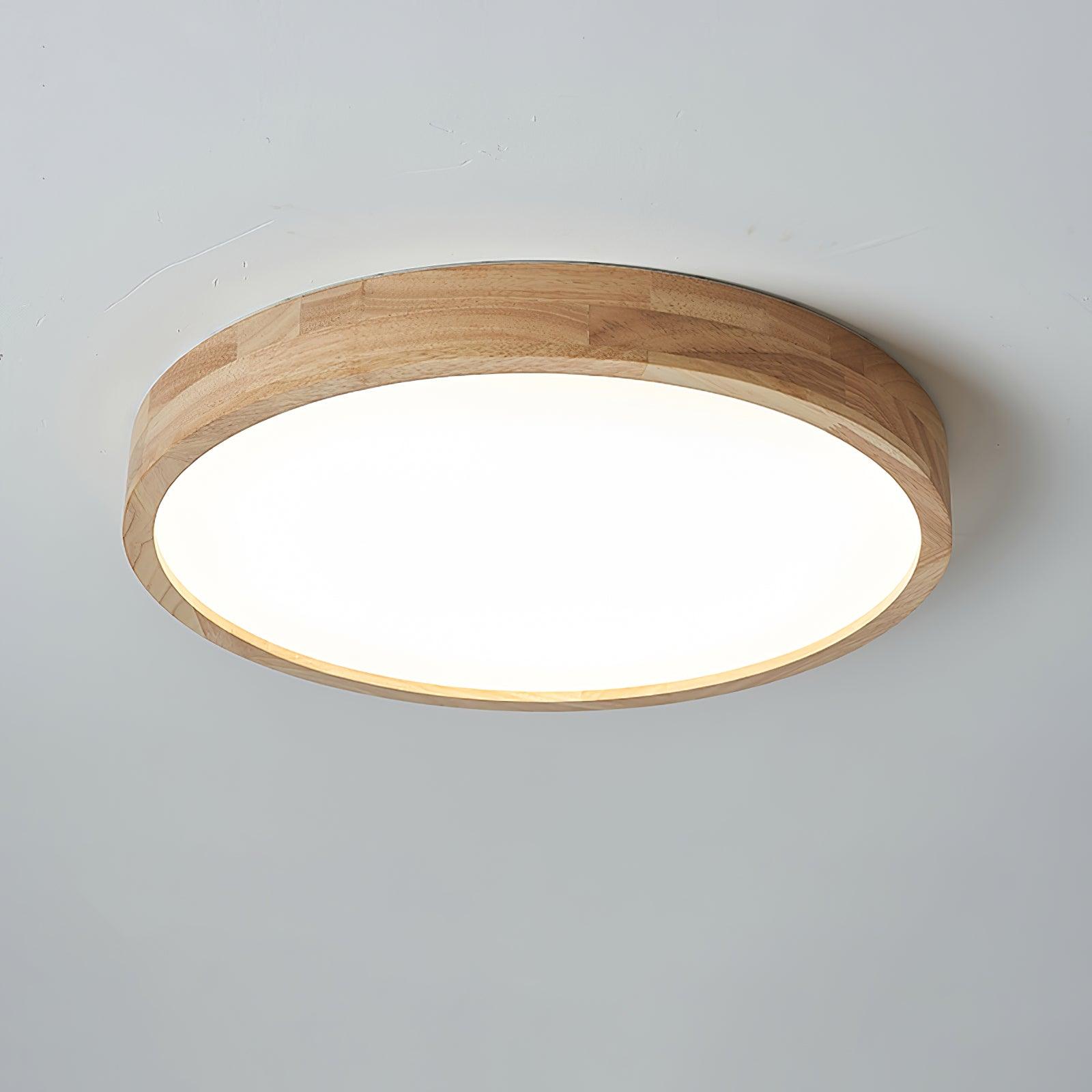 Scandinavian Wooden Ceiling Lamp - Geometric Design Home Lighting