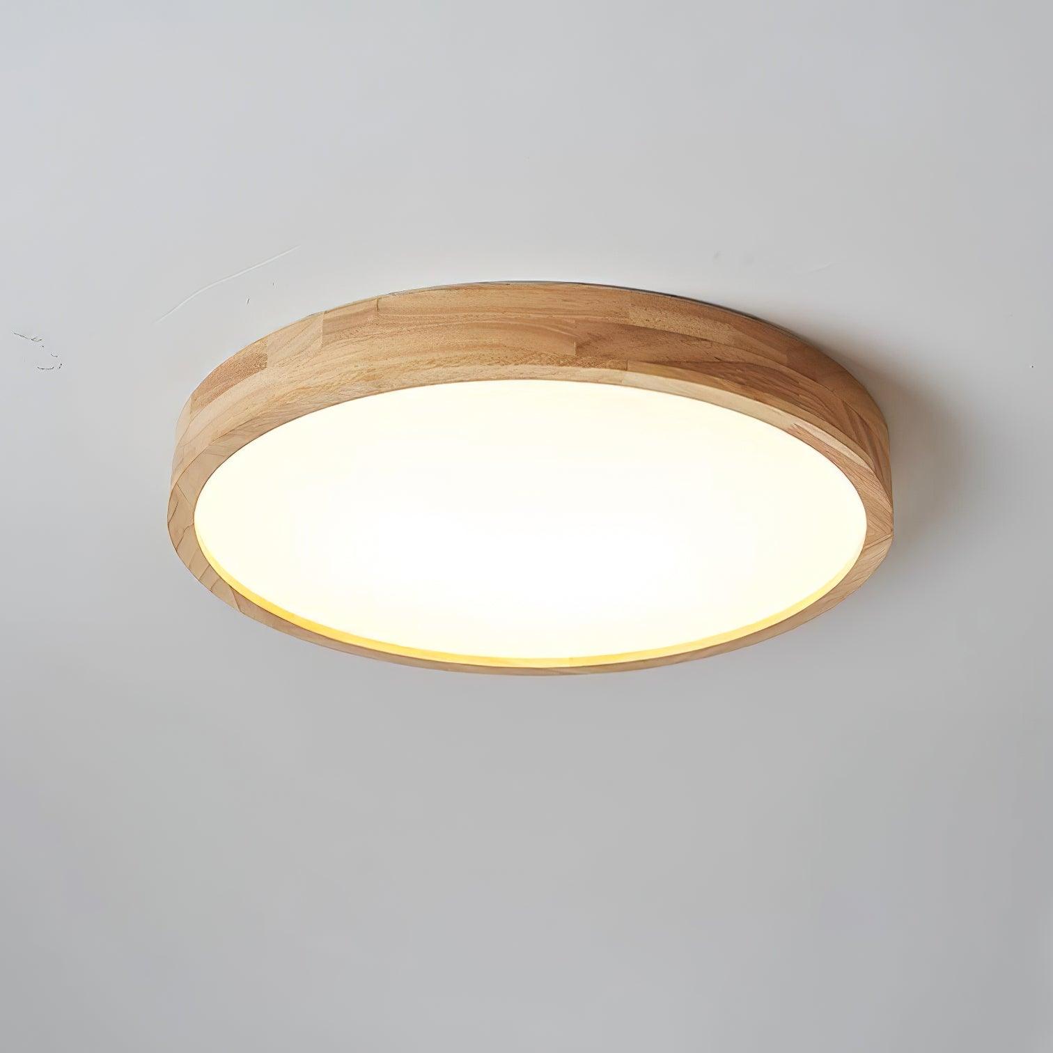 Scandinavian Wooden Ceiling Lamp - Geometric Design Home Lighting