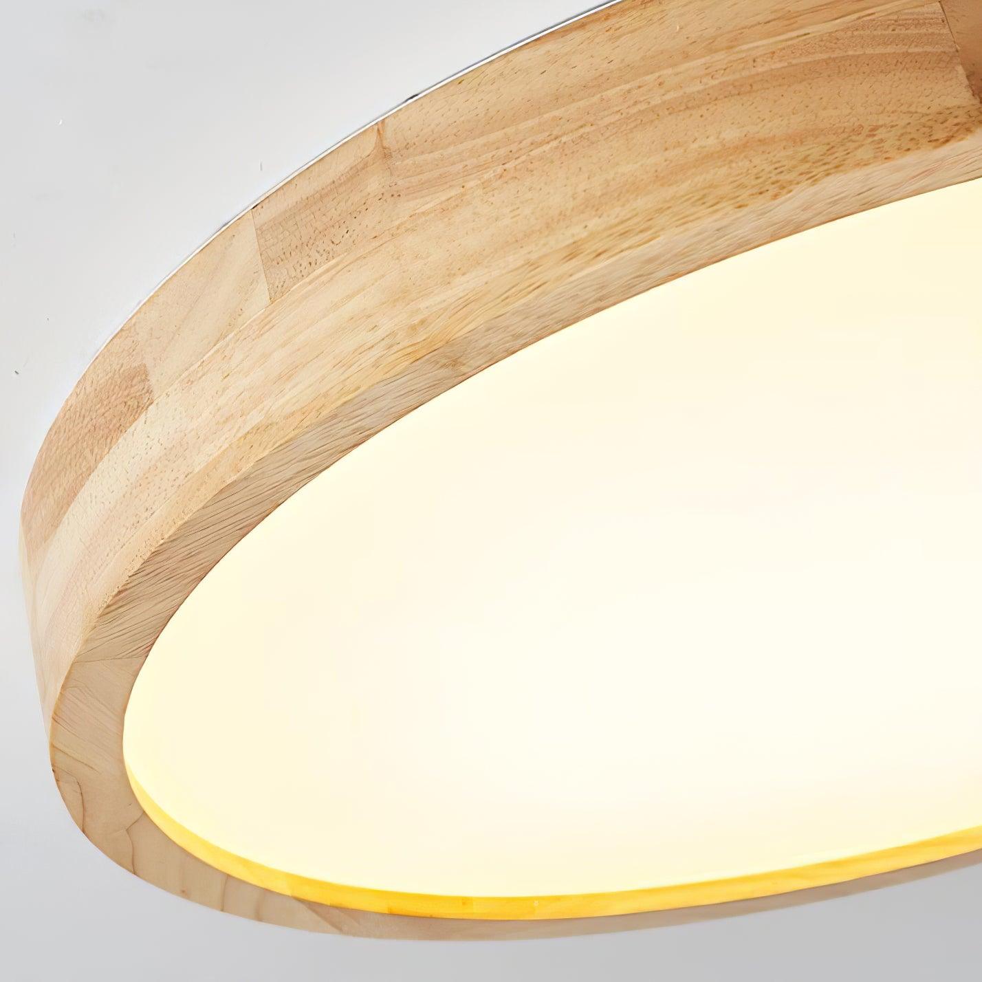 Scandinavian Wooden Ceiling Lamp - Geometric Design Home Lighting