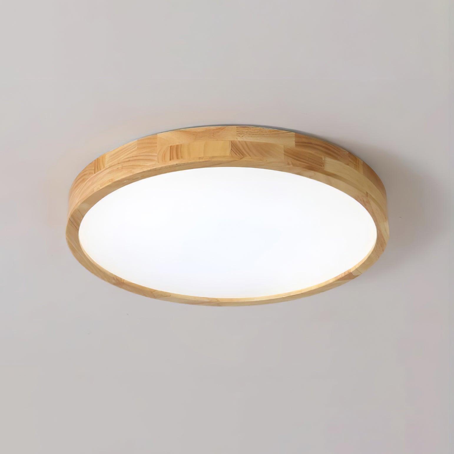 Scandinavian Wooden Ceiling Lamp - Geometric Design Home Lighting