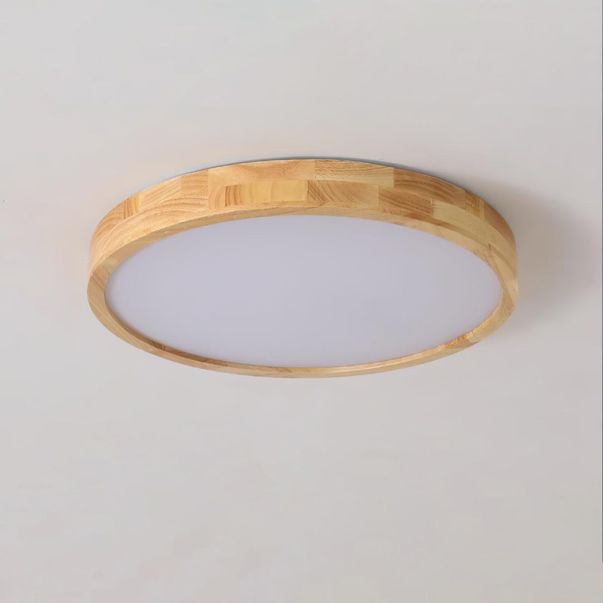 Scandinavian Wooden Ceiling Lamp - Geometric Design Home Lighting