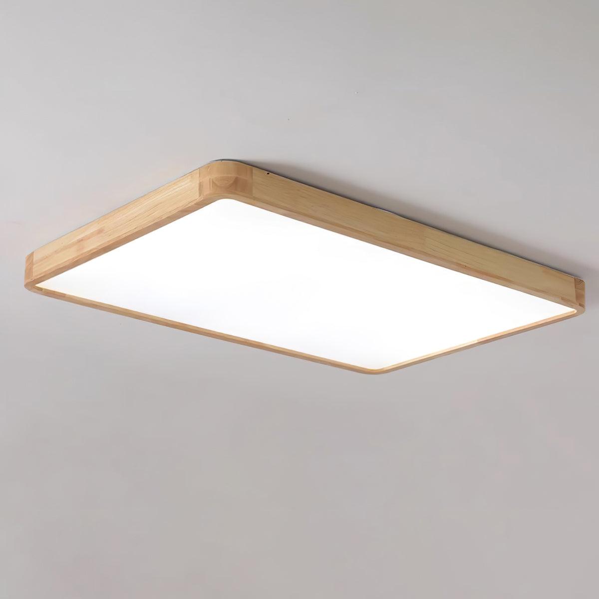 Scandinavian Wooden Ceiling Lamp - Geometric Design Home Lighting