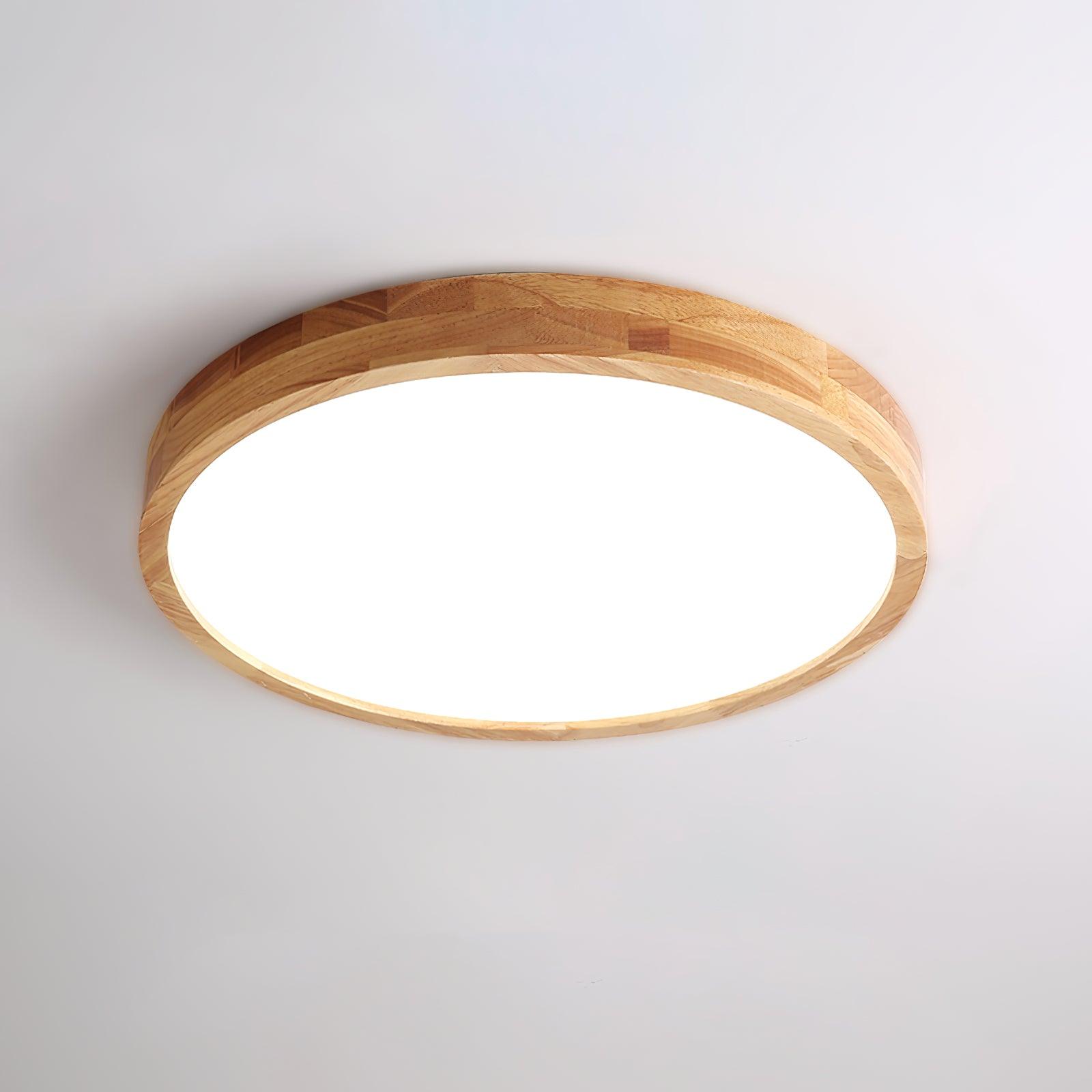 Scandinavian Wooden Ceiling Lamp - Geometric Design Home Lighting