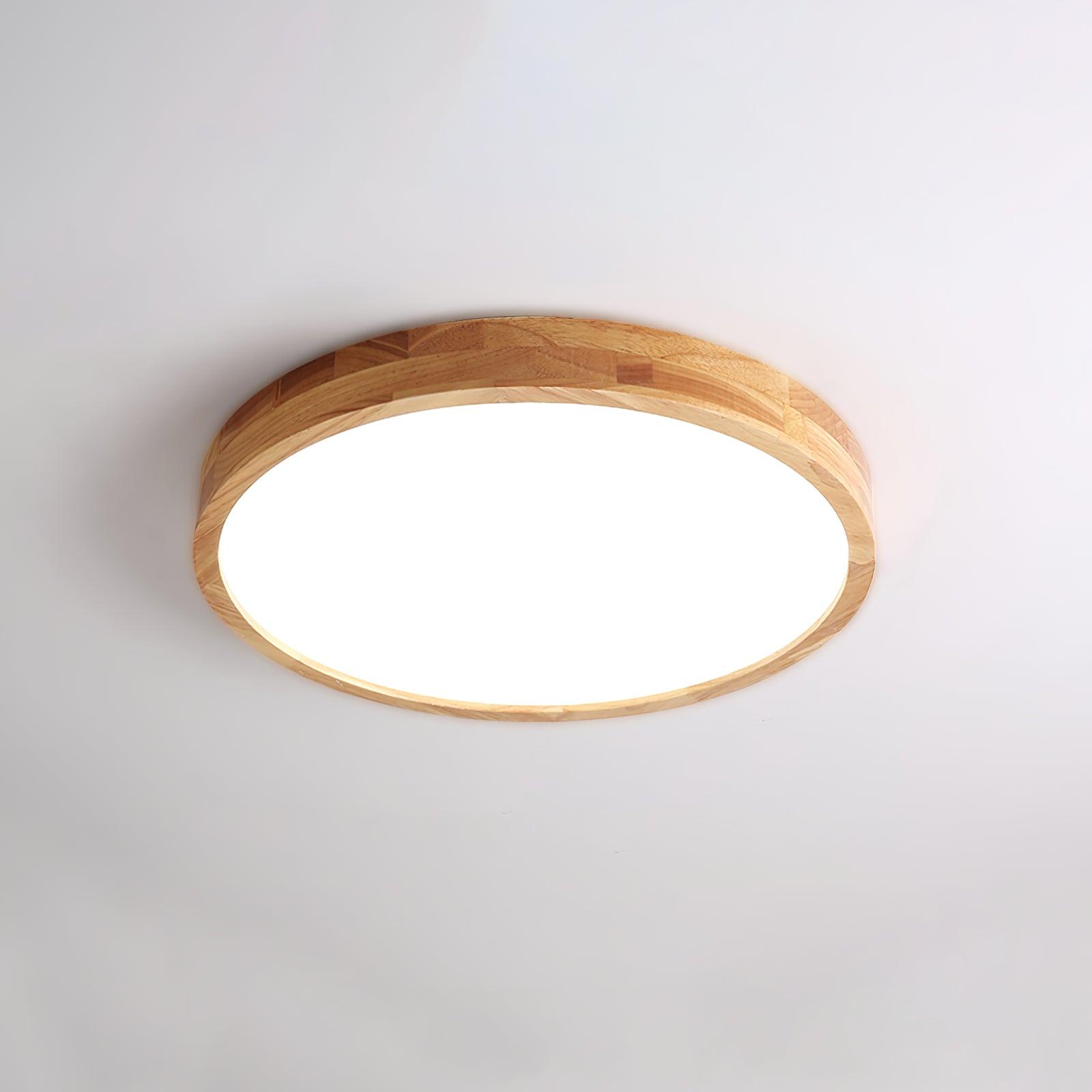 Scandinavian Wooden Ceiling Lamp - Geometric Design Home Lighting