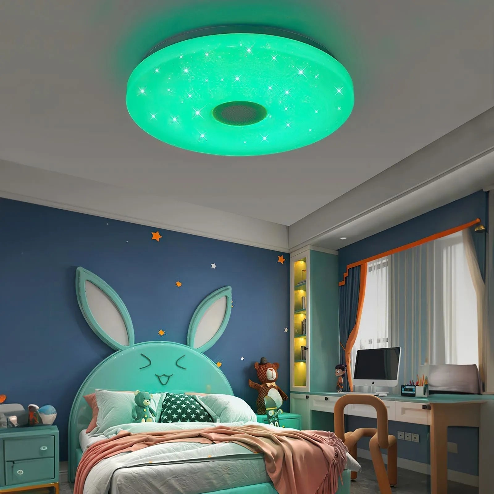 Modern Smart RGB Ceiling Lamp | Bluetooth Speaker Colour-Changing Lamp