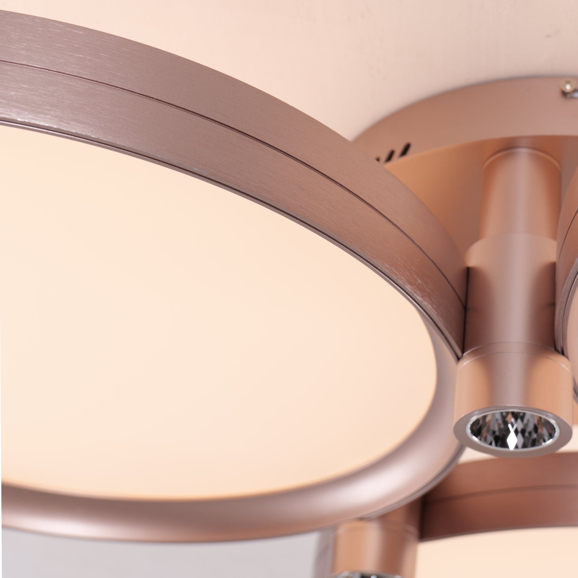 Three-Disk Full Spectrum Ceiling Light – Modern Silver & Gold Finish