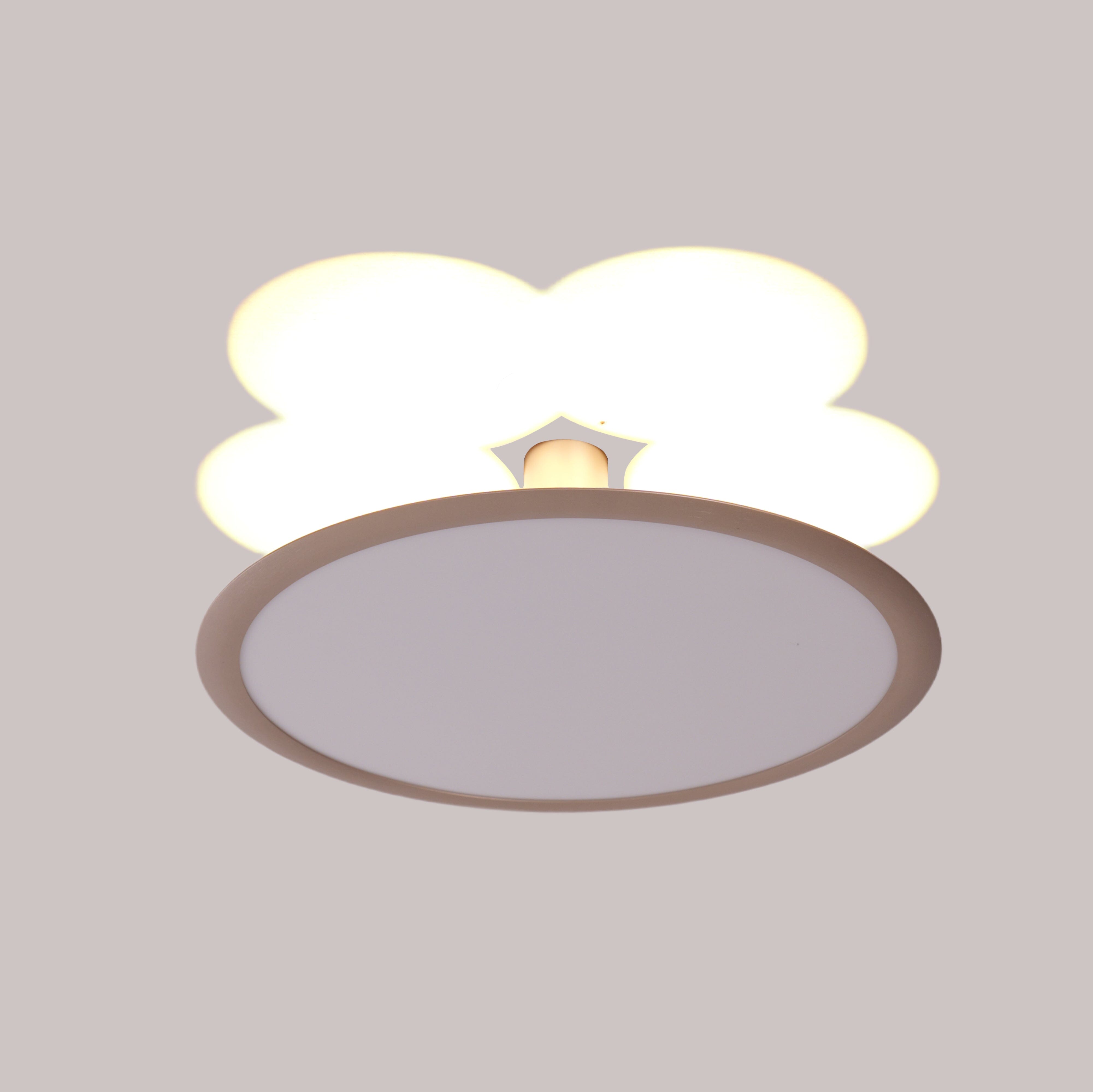 Brushed Rose Gold Aluminium Ceiling Light - Stepless Dimming Feature