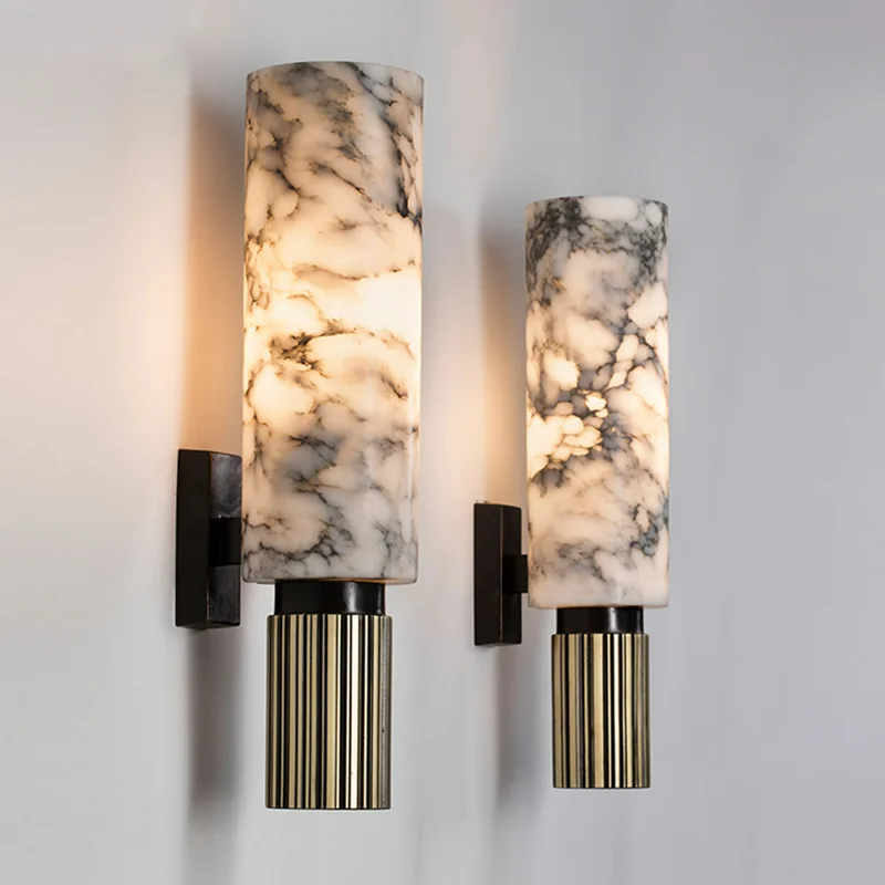 Marble Finish Wall-Mounted Lamp