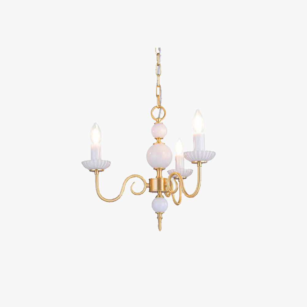 Vintage-Style LED Chandelier – Classic Candleholder Design