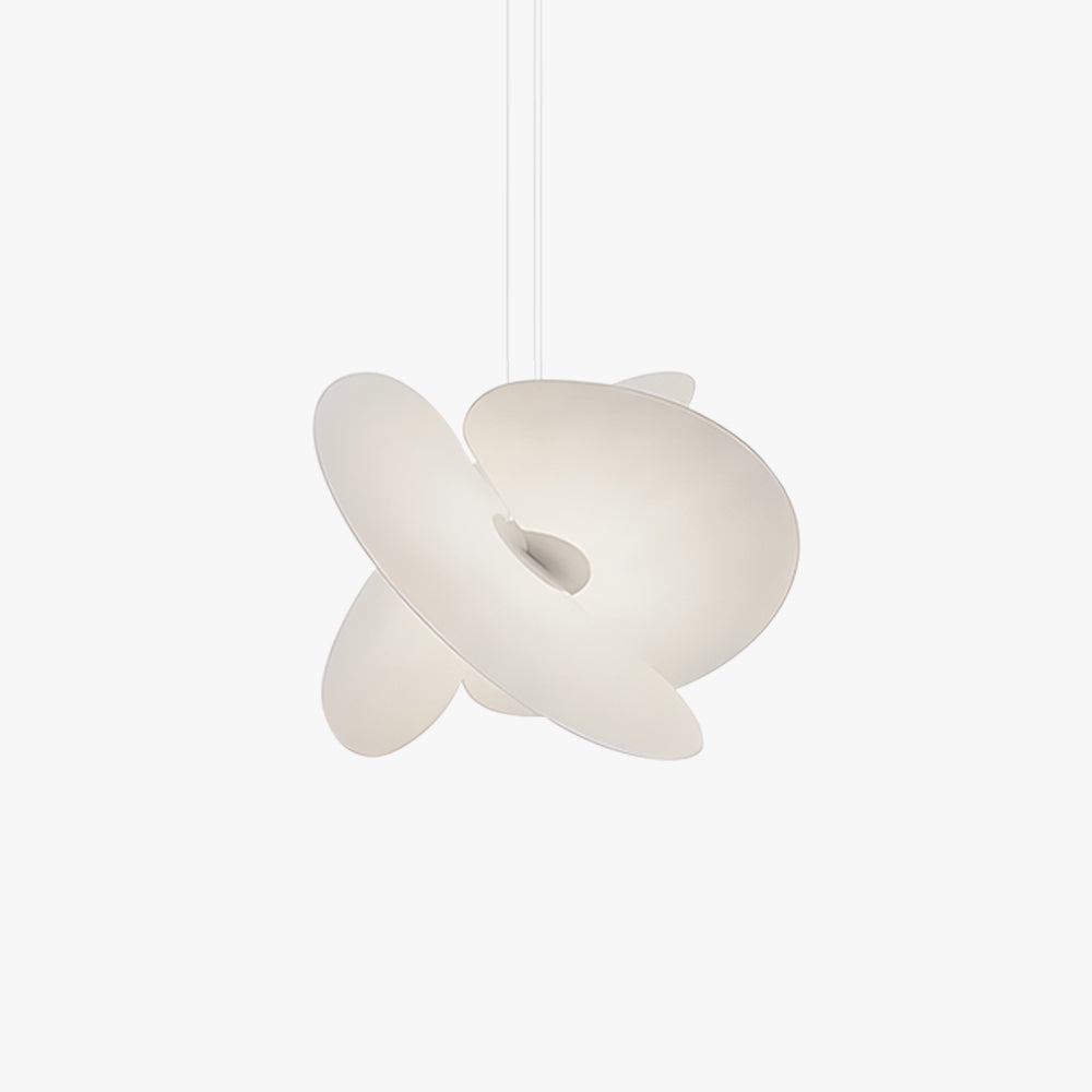 Nordic White Fabric Chandelier – Creative Ceiling Light Fixture