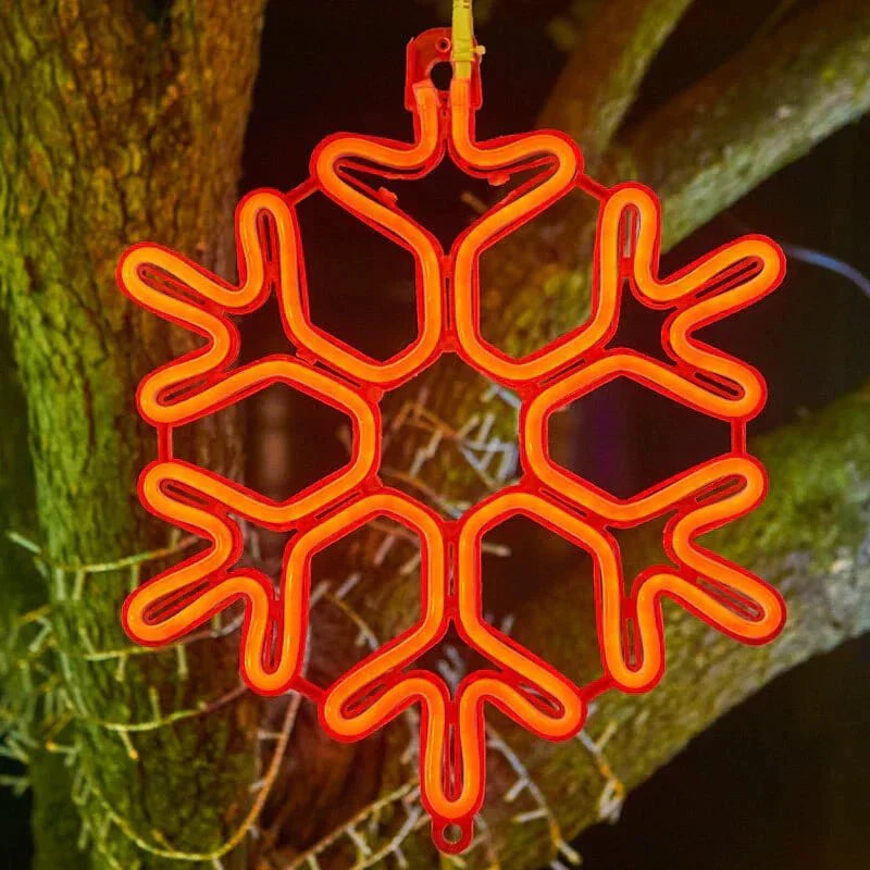 Magical LED Snowflake Christmas Lights | Festive Party Decoration