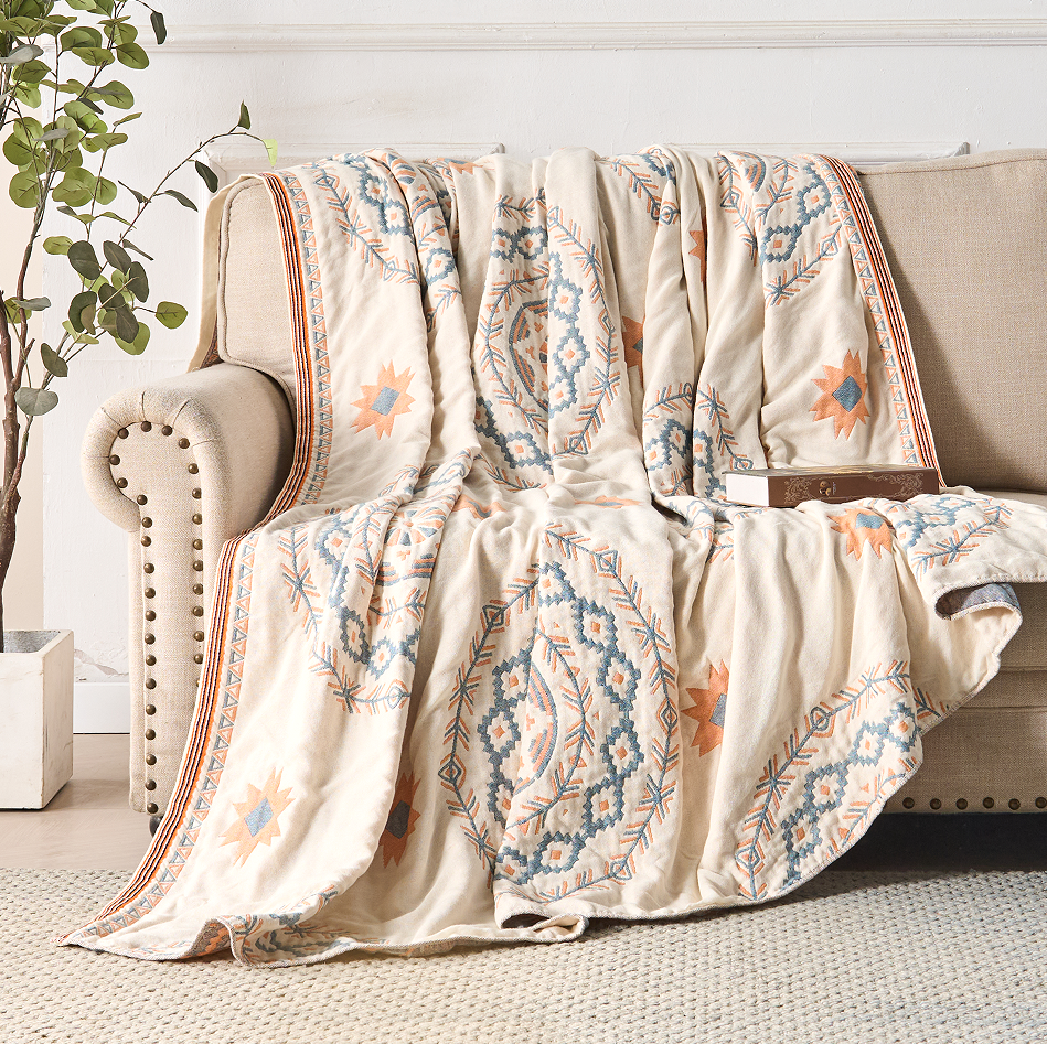 Decorative Mandala Throw Blanket