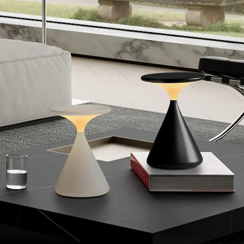 Modern Cordless Hourglass Lamp
